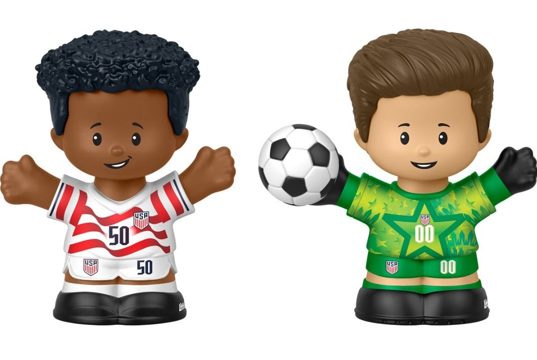 Fisher-Price Little People USA Soccer Player and Goalie Collector Figures