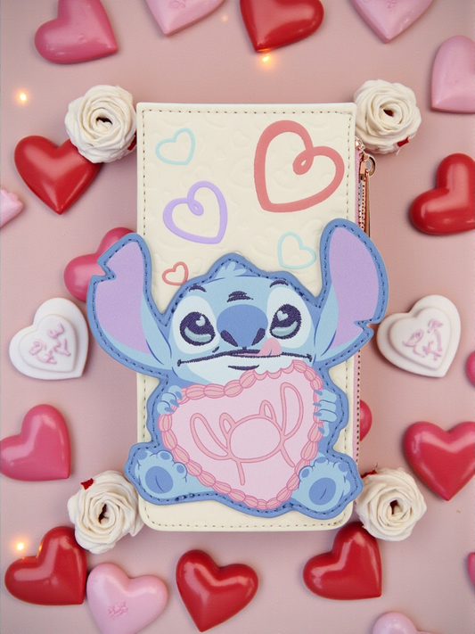 Loungefly Lilo & Stitch Be Mine Vintage Cake Large Card Holder