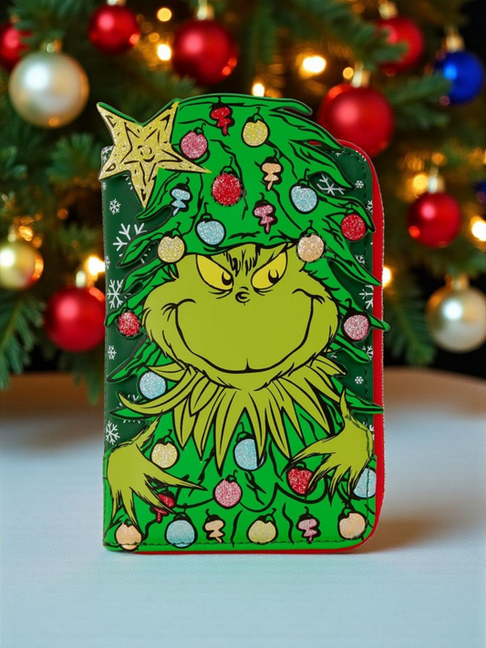 Loungefly Grinch Christmas Tree Holiday Wallet