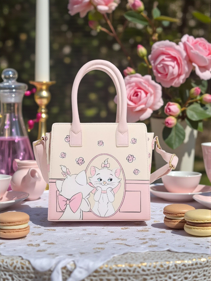 Loungefly Disney Aristocats Admiring Marie Mirror Mini Handbag