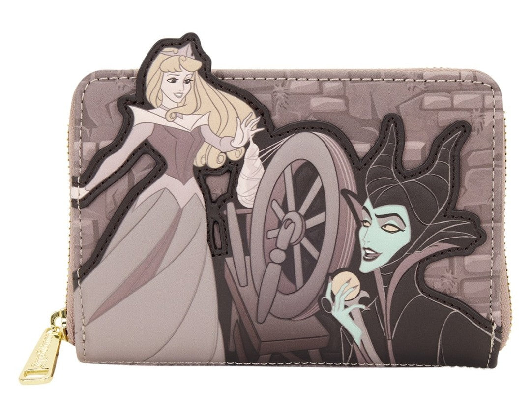 Loungefly Disney Sleeping Beauty Aurora & Maleficent Zipper Wallet