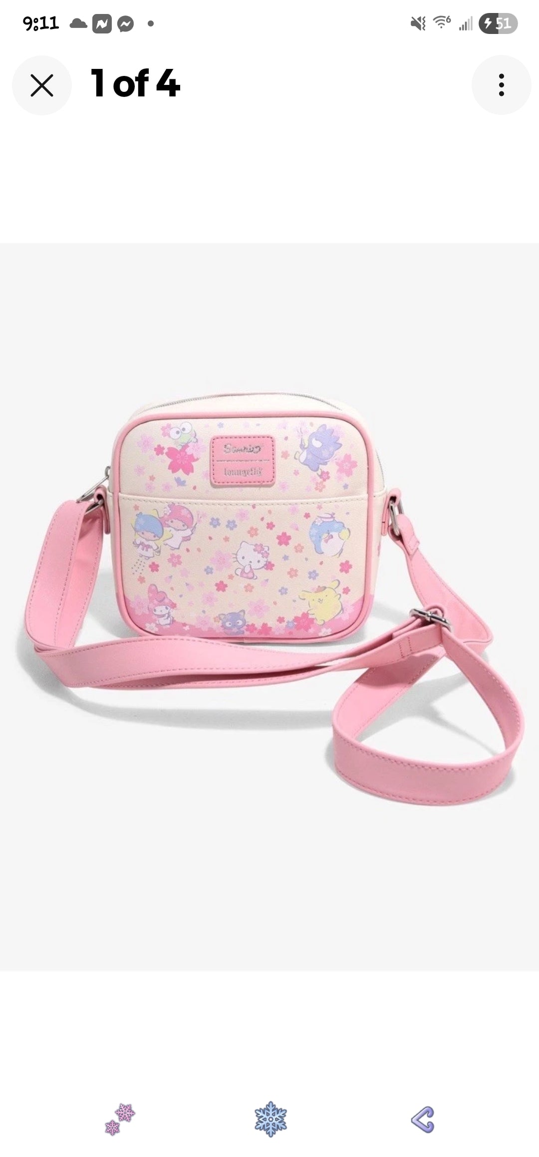 Loungefly Sanrio Hello Kitty and Friends Kawaii Crossbody Bag