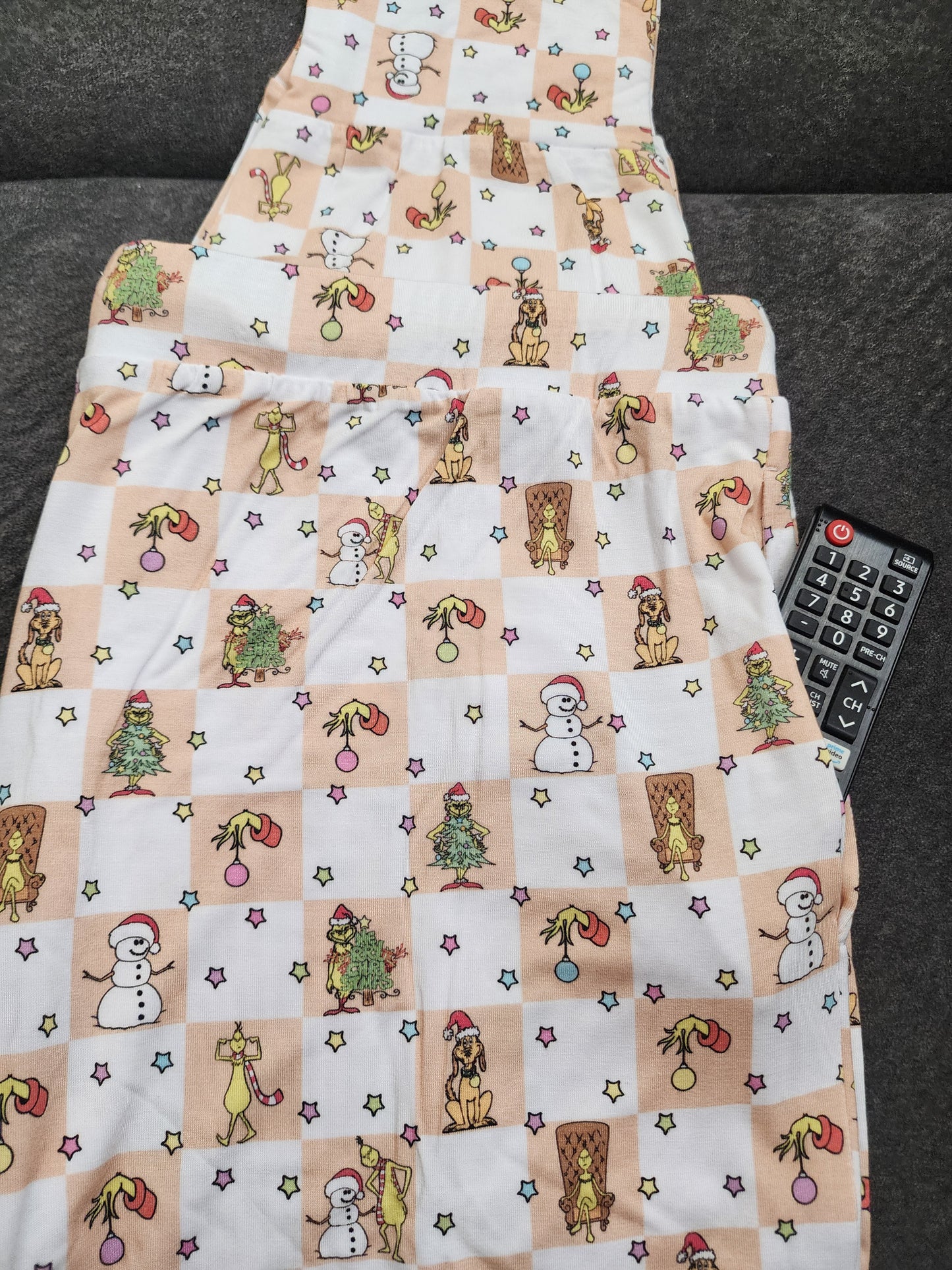 CP Dr. Seuss The Grinch Checked Jogger Leggings