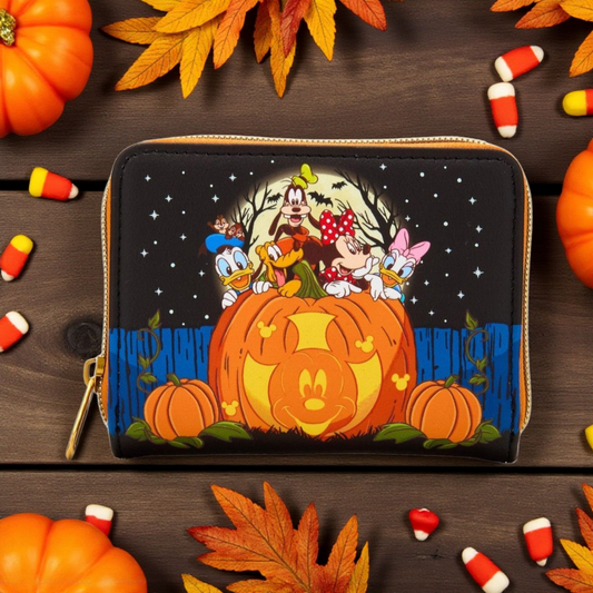 Loungefly Disney Mickey and Friends Halloween Pumpkin Wallet