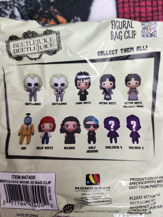 Beetlejuice Beetlejuice Mystery Bag Clips
