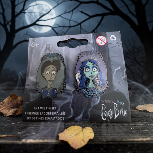 Corpse Bride Emily and Victor Pin Set