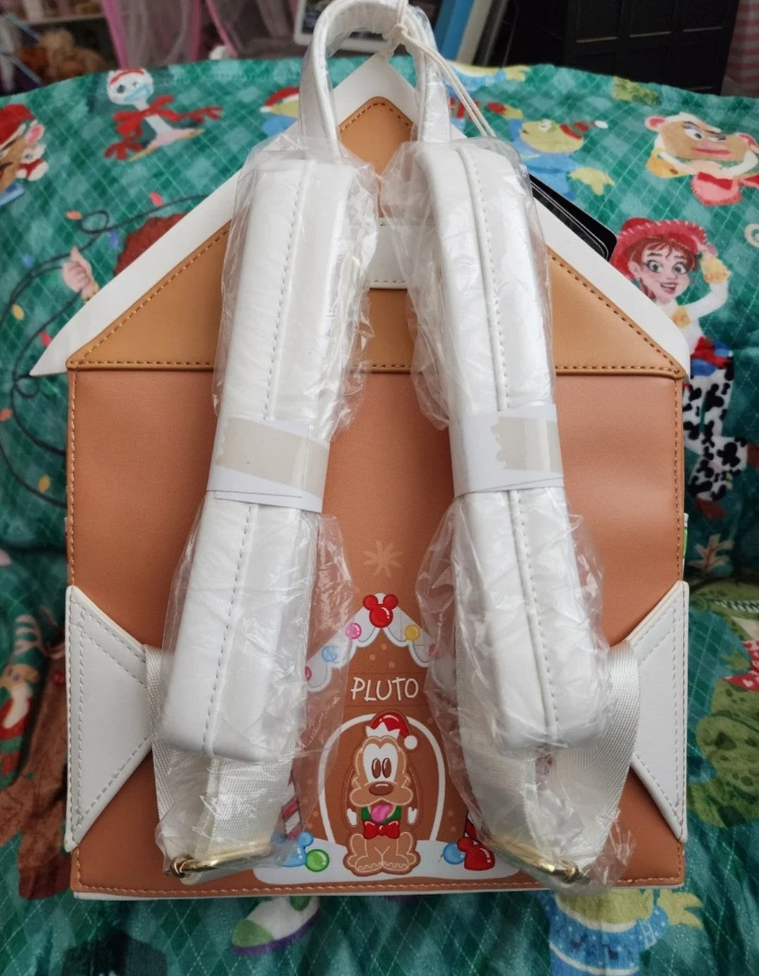 Loungefly Disney Mickey and Friends Gingerbread House Holiday Backpack