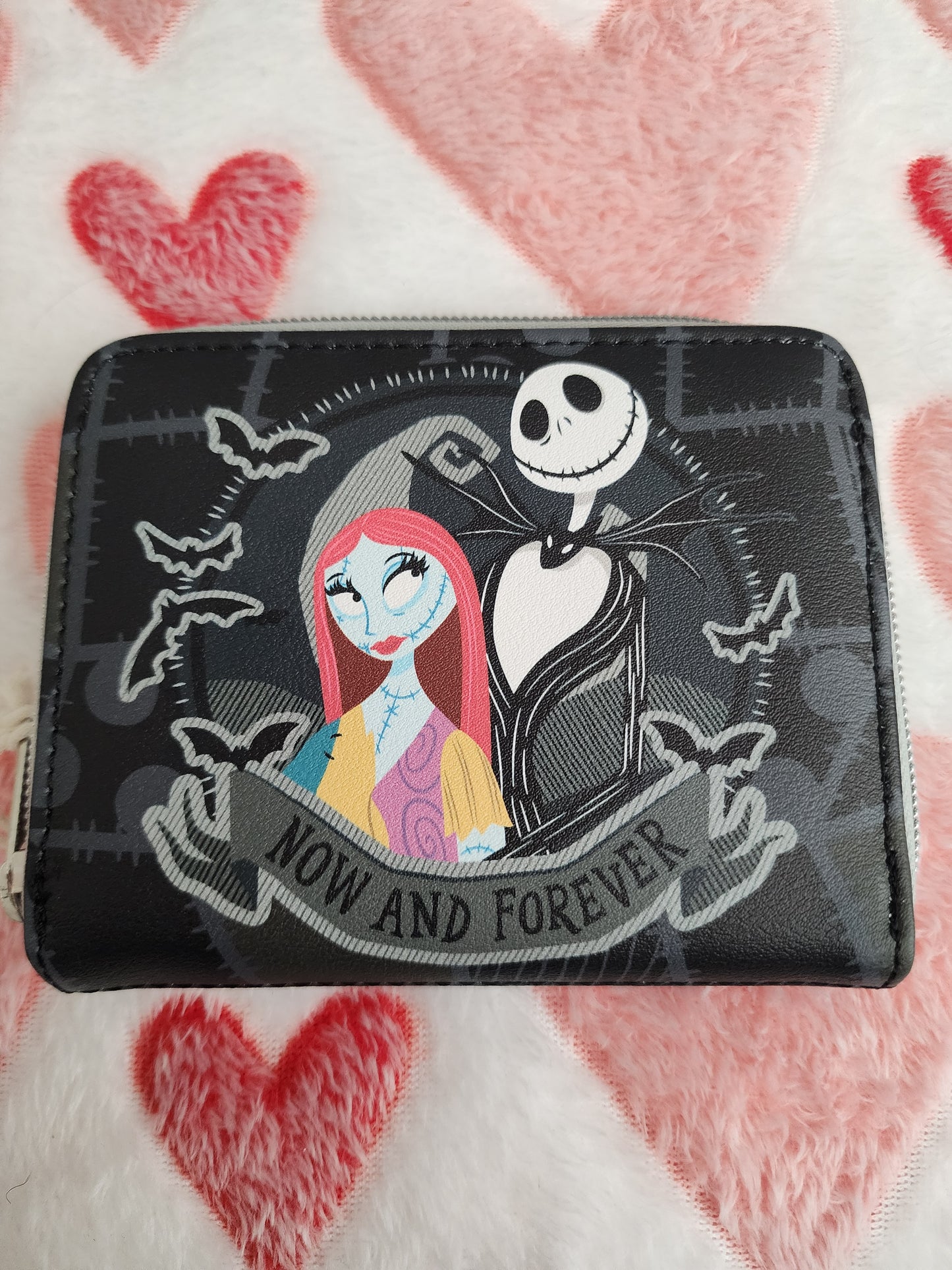 Loungefly Disney Nightmare Before Christmas Jack and Sally Split Wallet