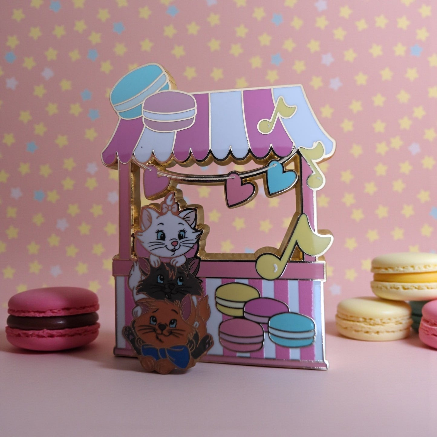 Disney Cats and Dogs Food Stand Mystery Pins