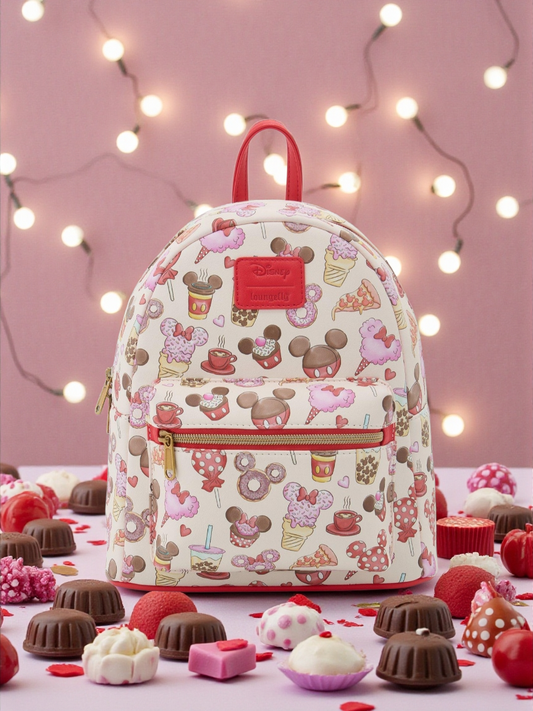 Loungefly Mickey Disney Park Valentine's Treats Backpack