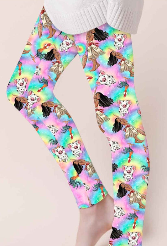 CP Disney Moana and Pua Leggings