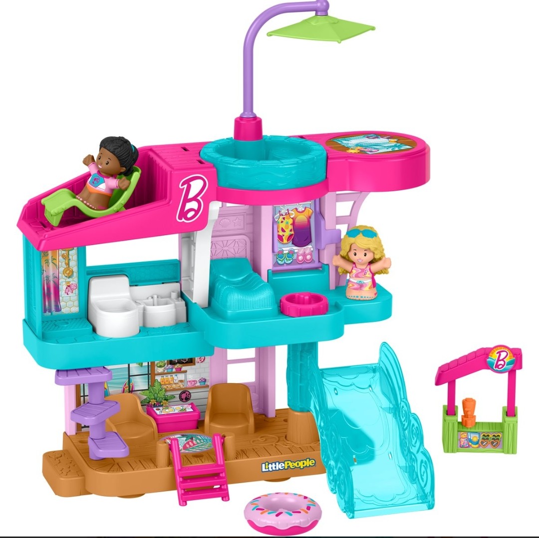 Fisher Price Little People Barbie Beach House Playset