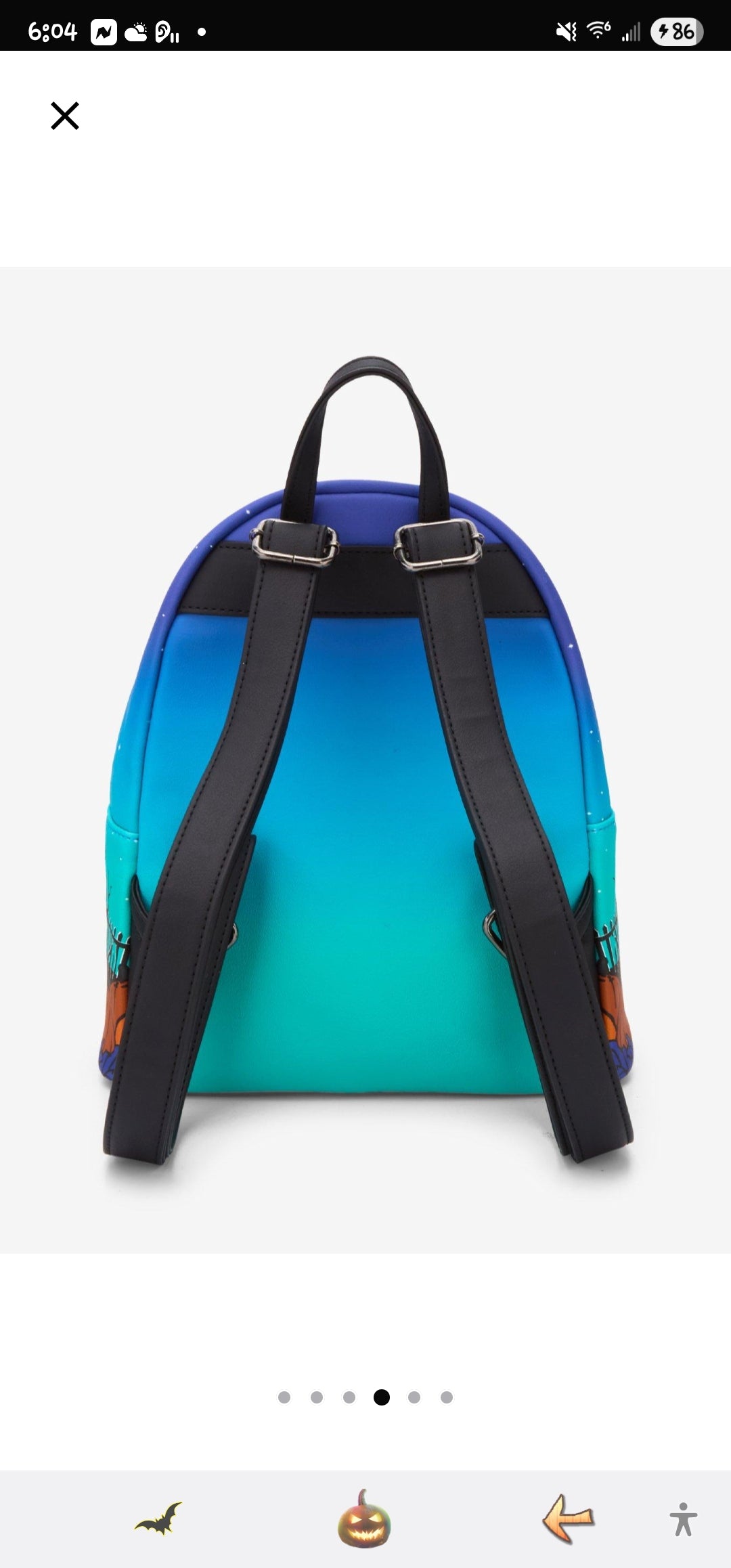 Loungefly Disney Stitch and Scrump Pumpkin Halloween Backpack