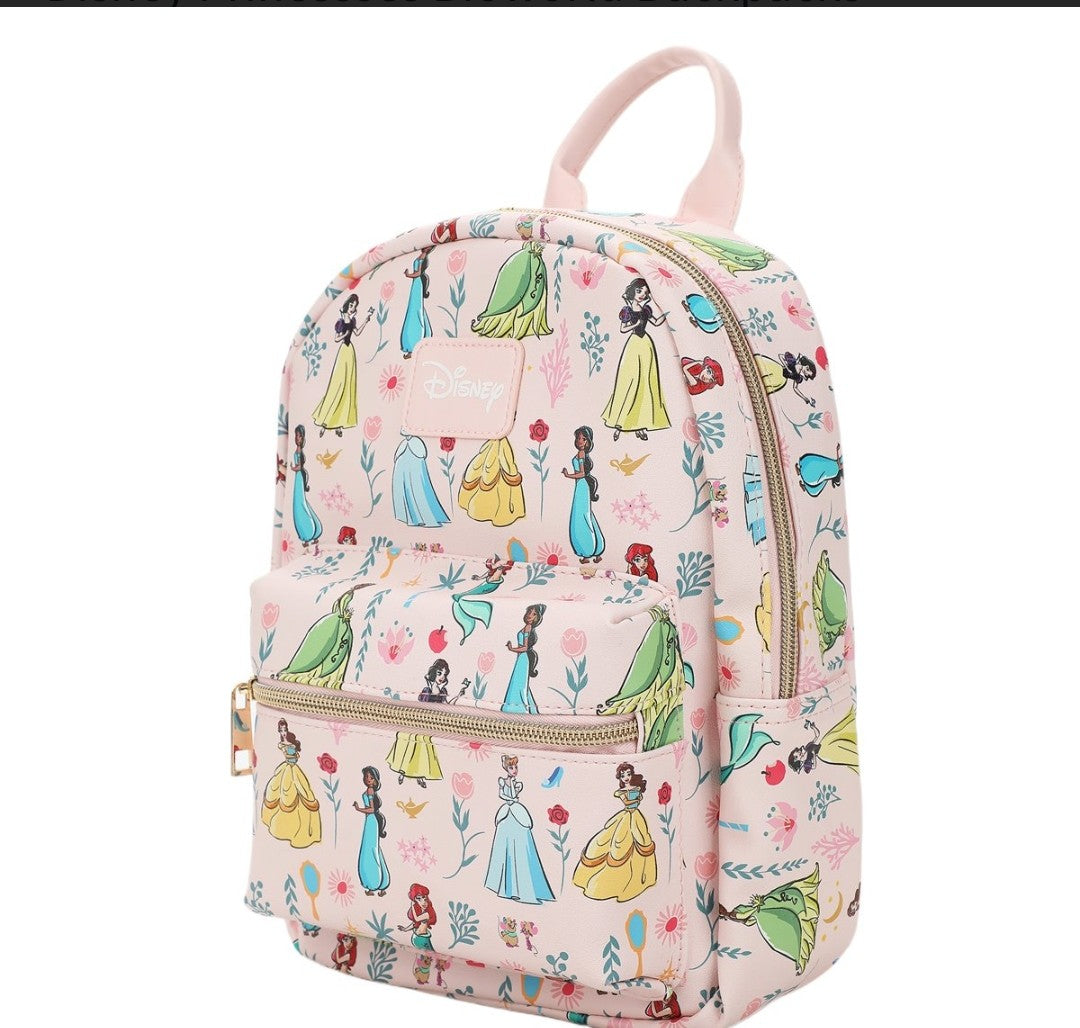 Disney Princesses All Over Print Mini-Backpack