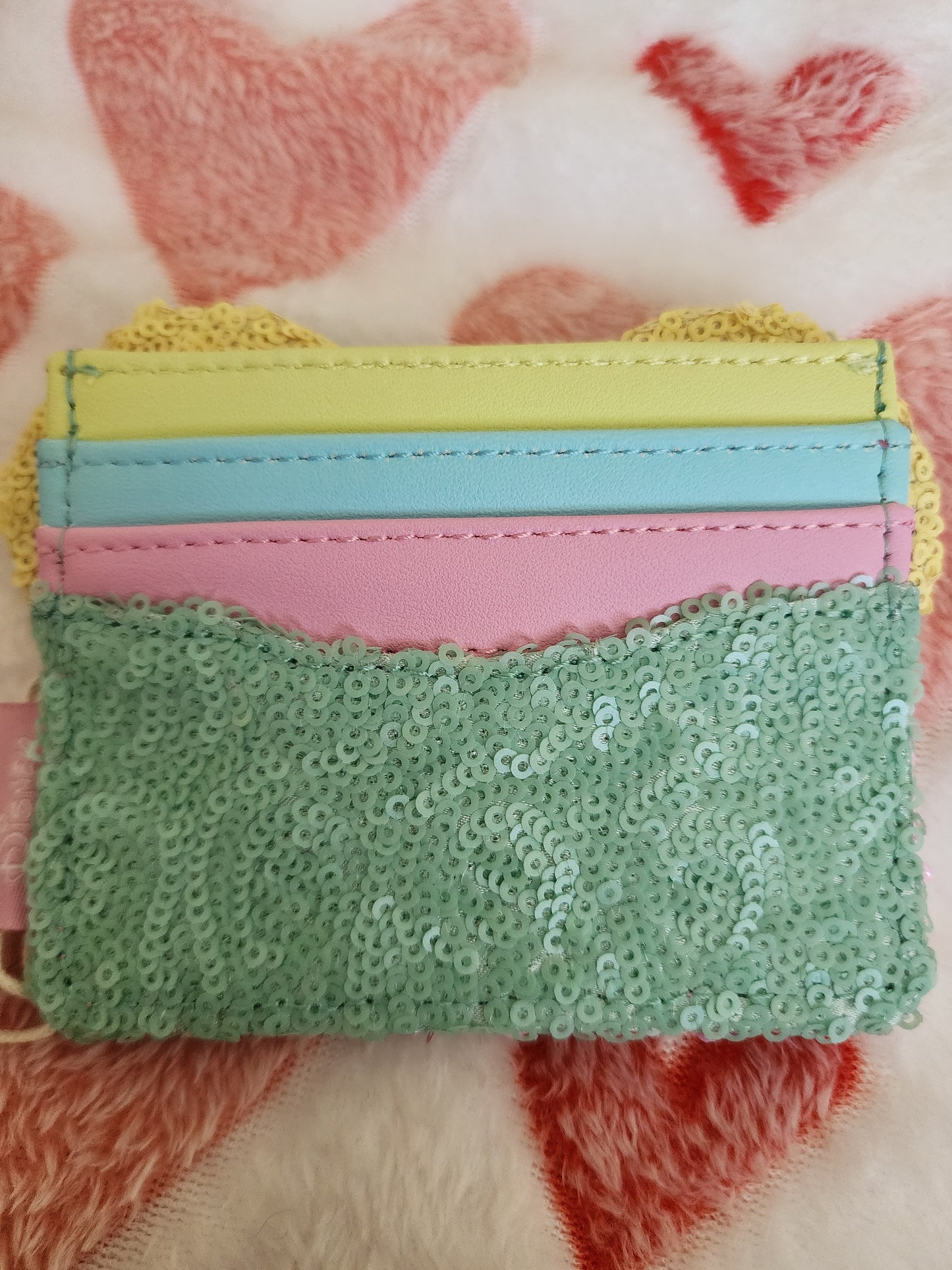Loungefly Disney Minnie Mouse Pastel Sequin Wallet/Card Holder (LE 1750)