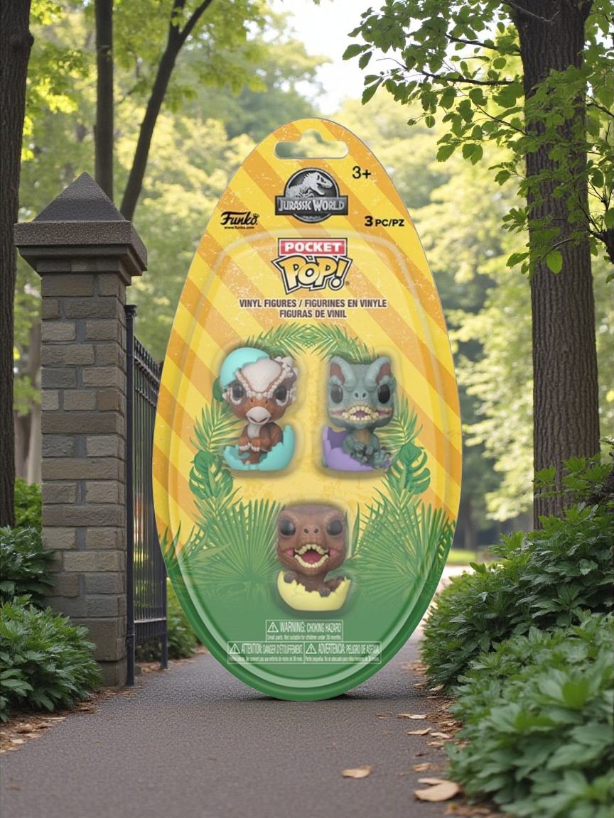Funko Pocket Pop Jurassic Park Spring Dinos 3 Pack Pocket Pop Figures