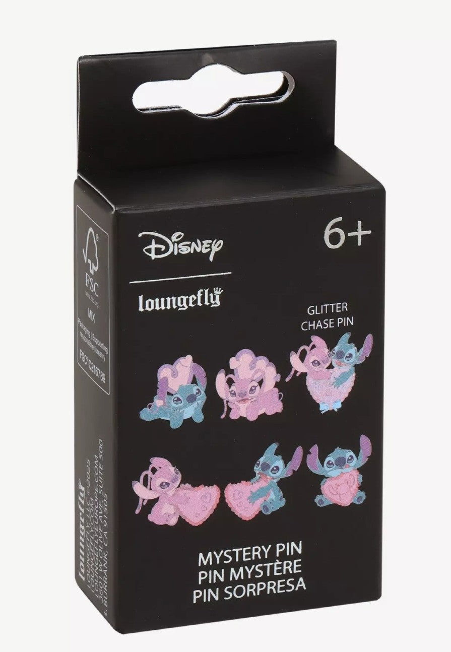 Loungefly Disney Stitch and Angel Hearts Mystery Pins