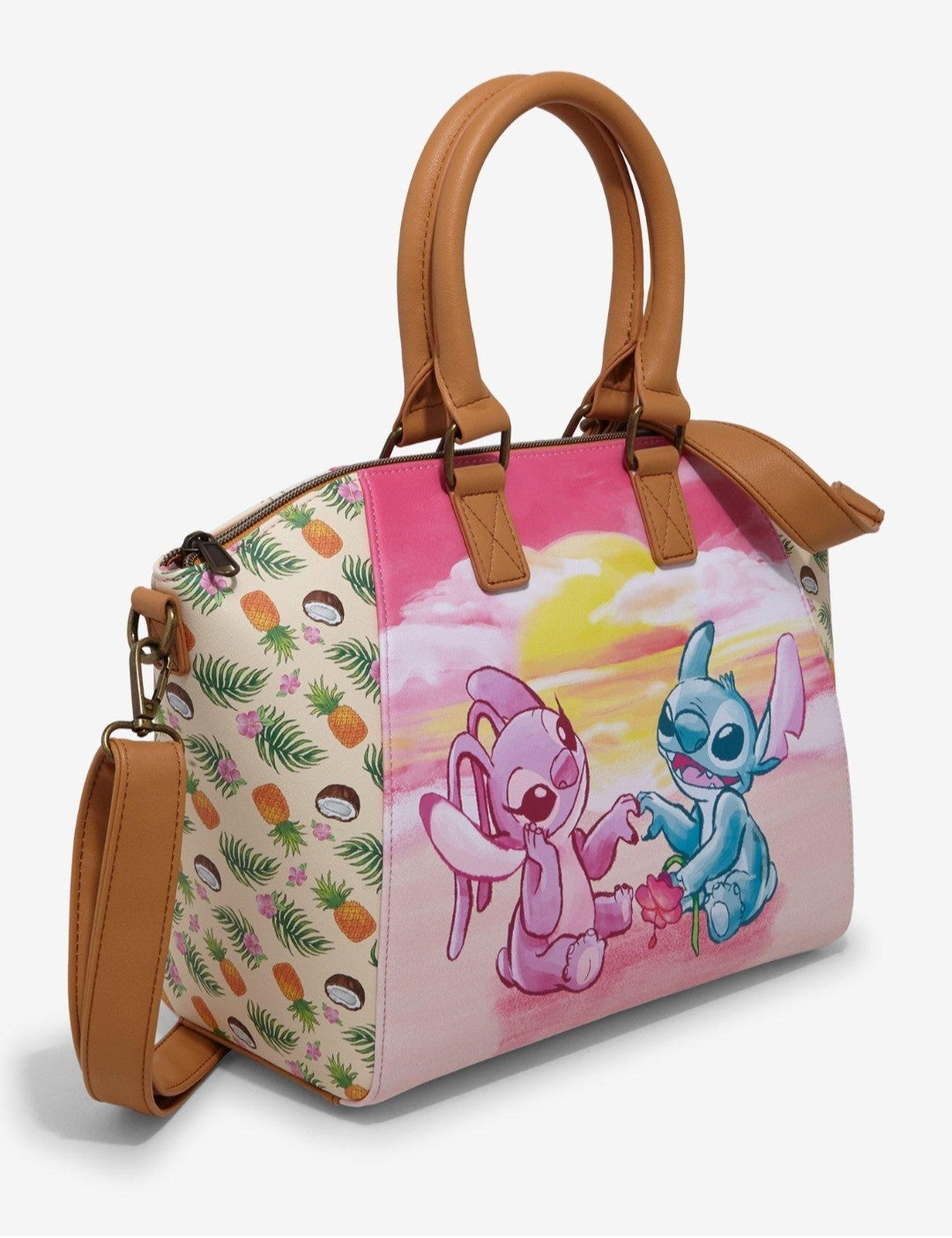 Loungefly Disney Stitch and Angel Valentine's Sunset Handbag