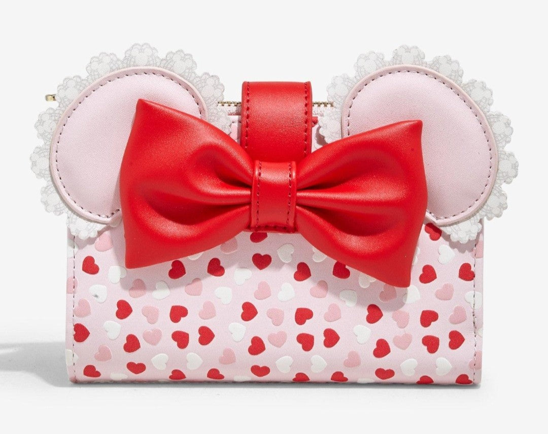 Loungefly Disney Minnie & Mickey Valentine's Ears Wallet