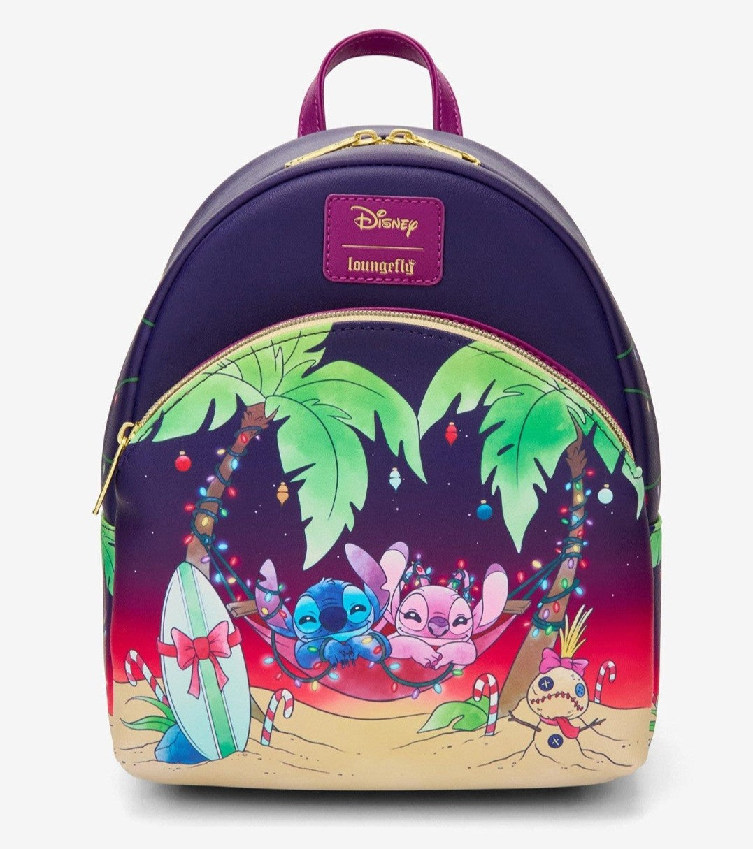 Loungefly Disney Stitch and Angel Holiday Backpack