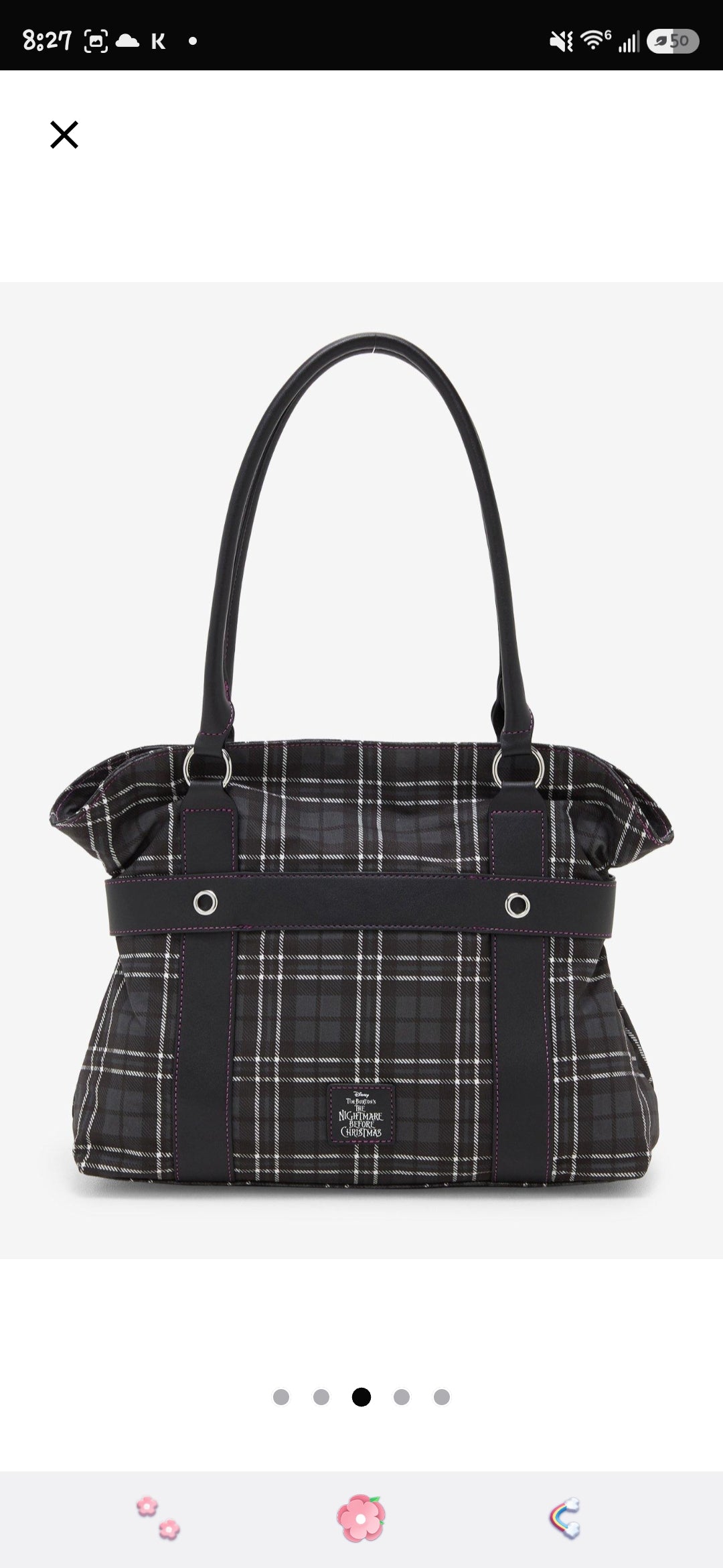 Loungefly Disney Nightmare Before Christmas Jack Skellington Satchel Bag