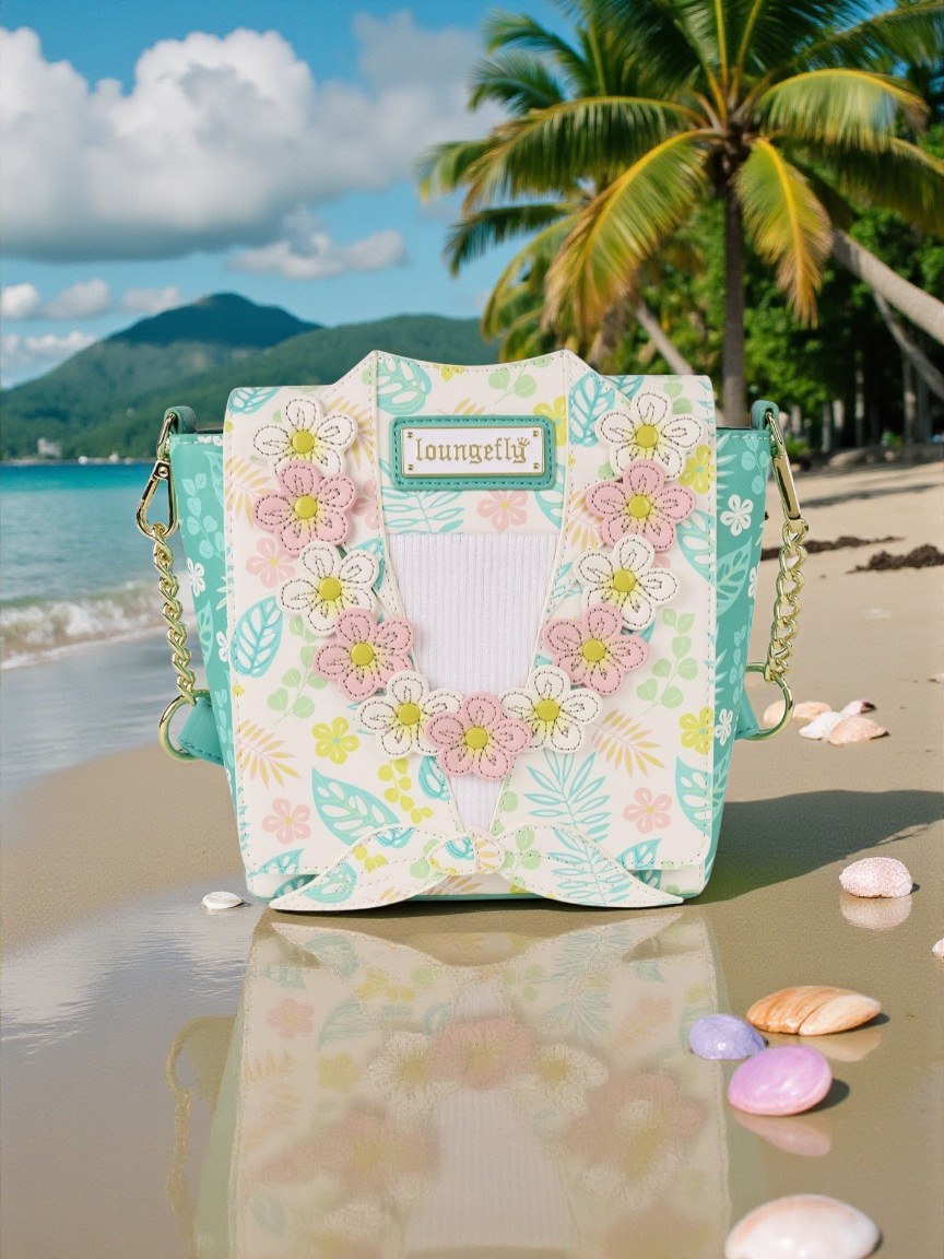 Loungefly Aloha! Floral Hawaiian Shirt Crossbody Bag