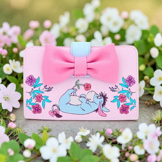 Loungefly Disney Winnie the Pooh Eeyore Embroidered Floral Wallet