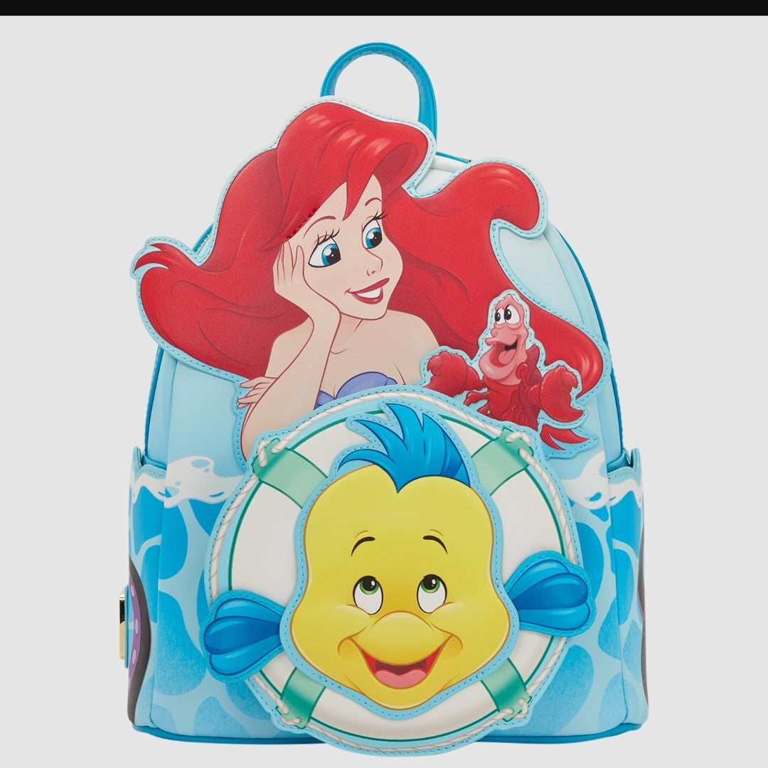 The Little Mermaid Exclusive Ariel, Flounder, & Sebastian Mini Backpack