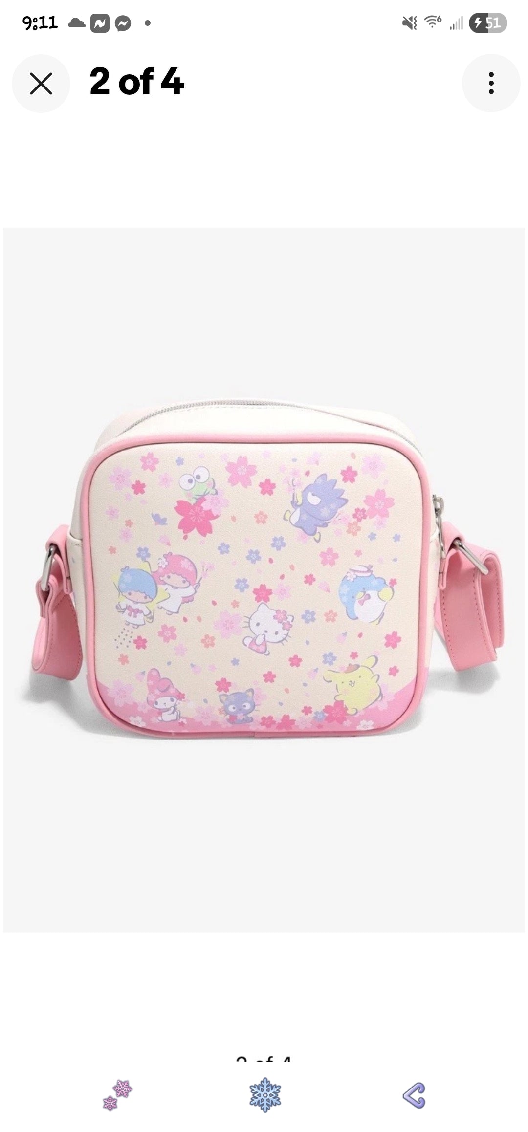 Loungefly Sanrio Hello Kitty and Friends Kawaii Crossbody Bag