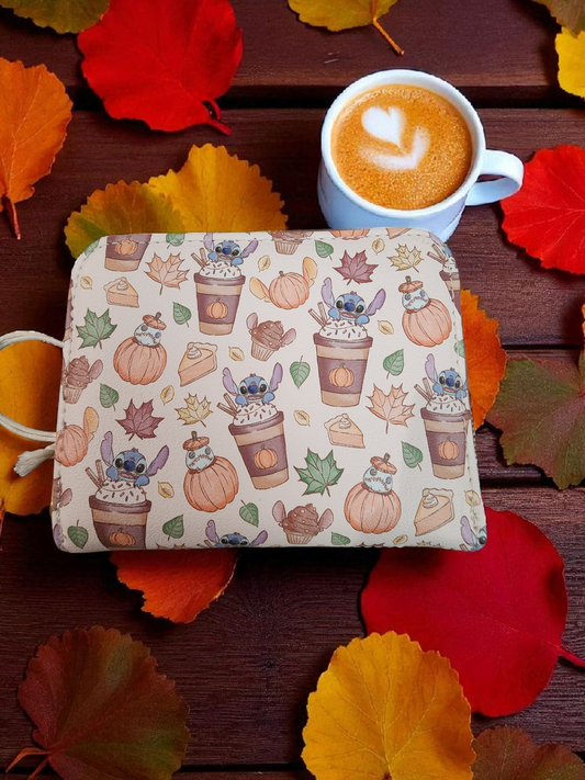 Loungefly Disney Stitch Pumpkin Spice Latte Wallet