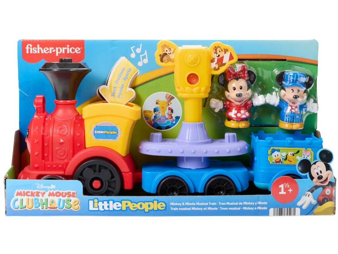 Fisher Price Little People Disney Jr. Mickey & Minnie Musical Train Set