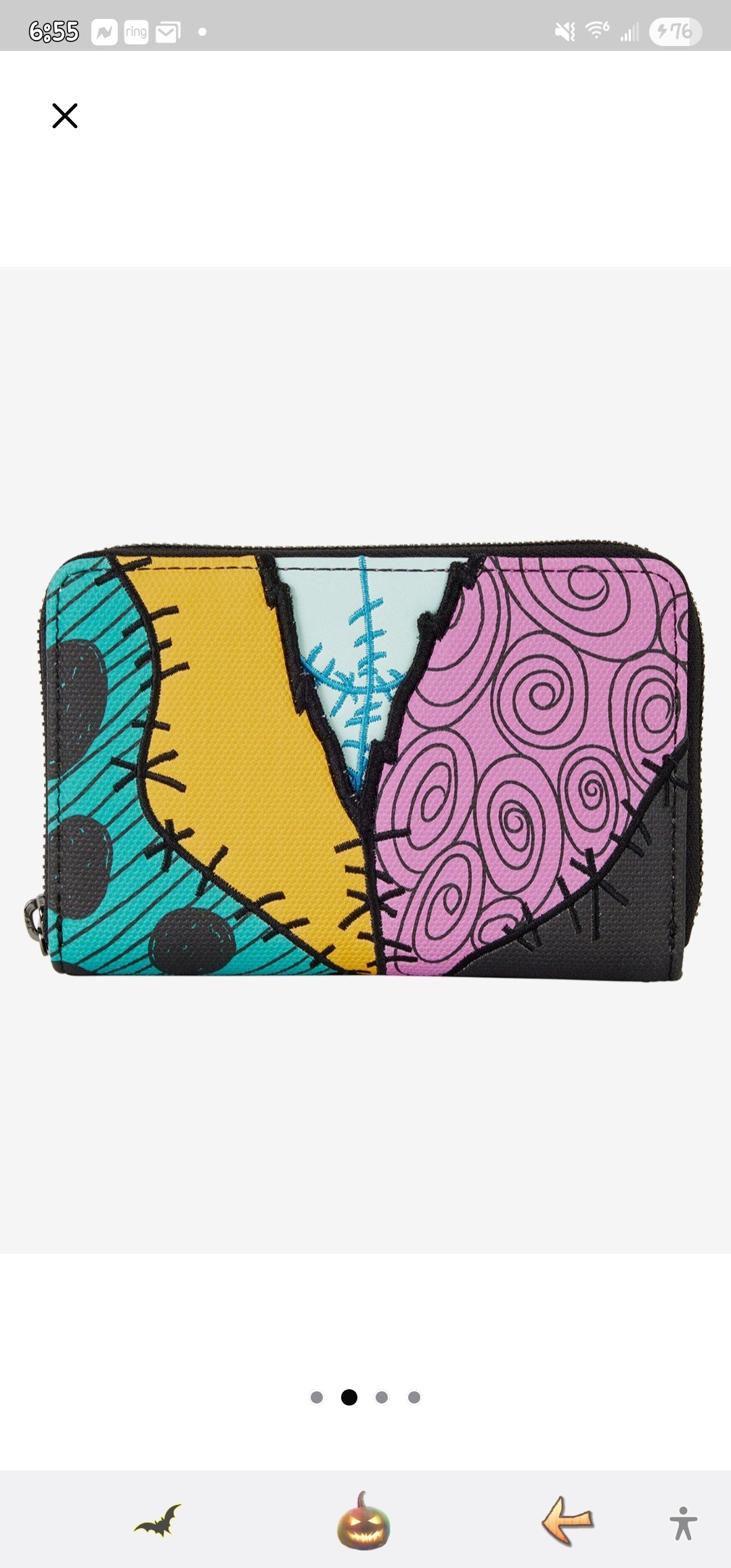 Loungefly Disney Nightmare Before Christmas Sally Dress Wallet