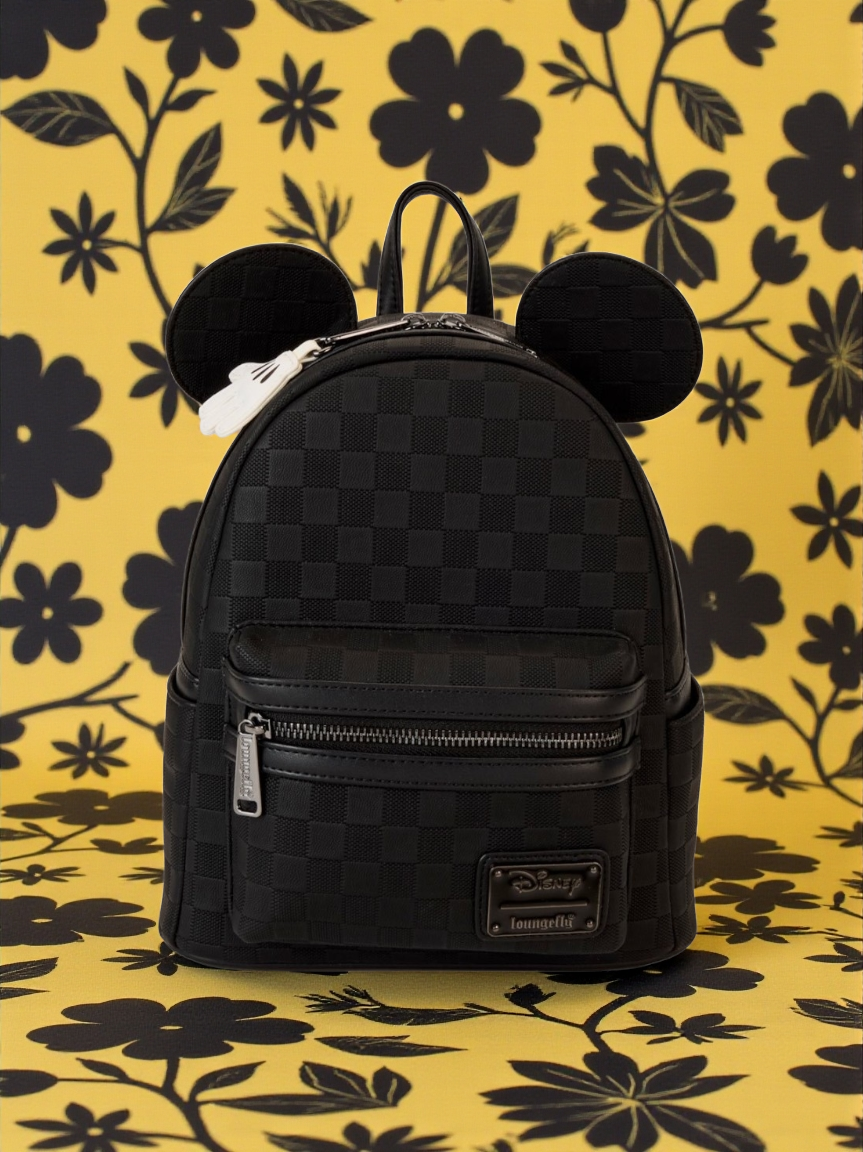 Loungefly Disney Mickey Ear Checkerboard Backpack