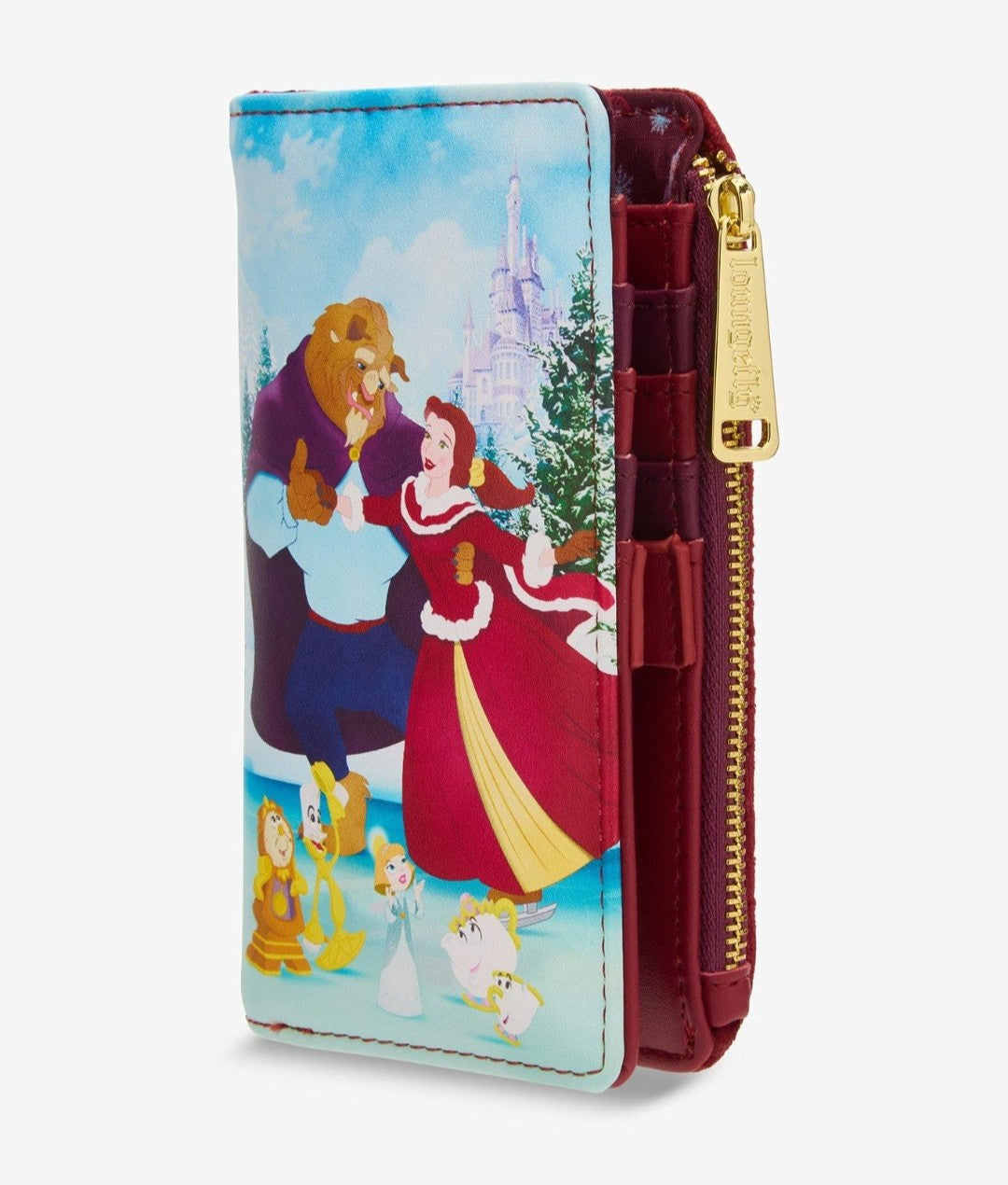 Loungefly Disney Beauty and the Beast Winter Ice Skating Wallet