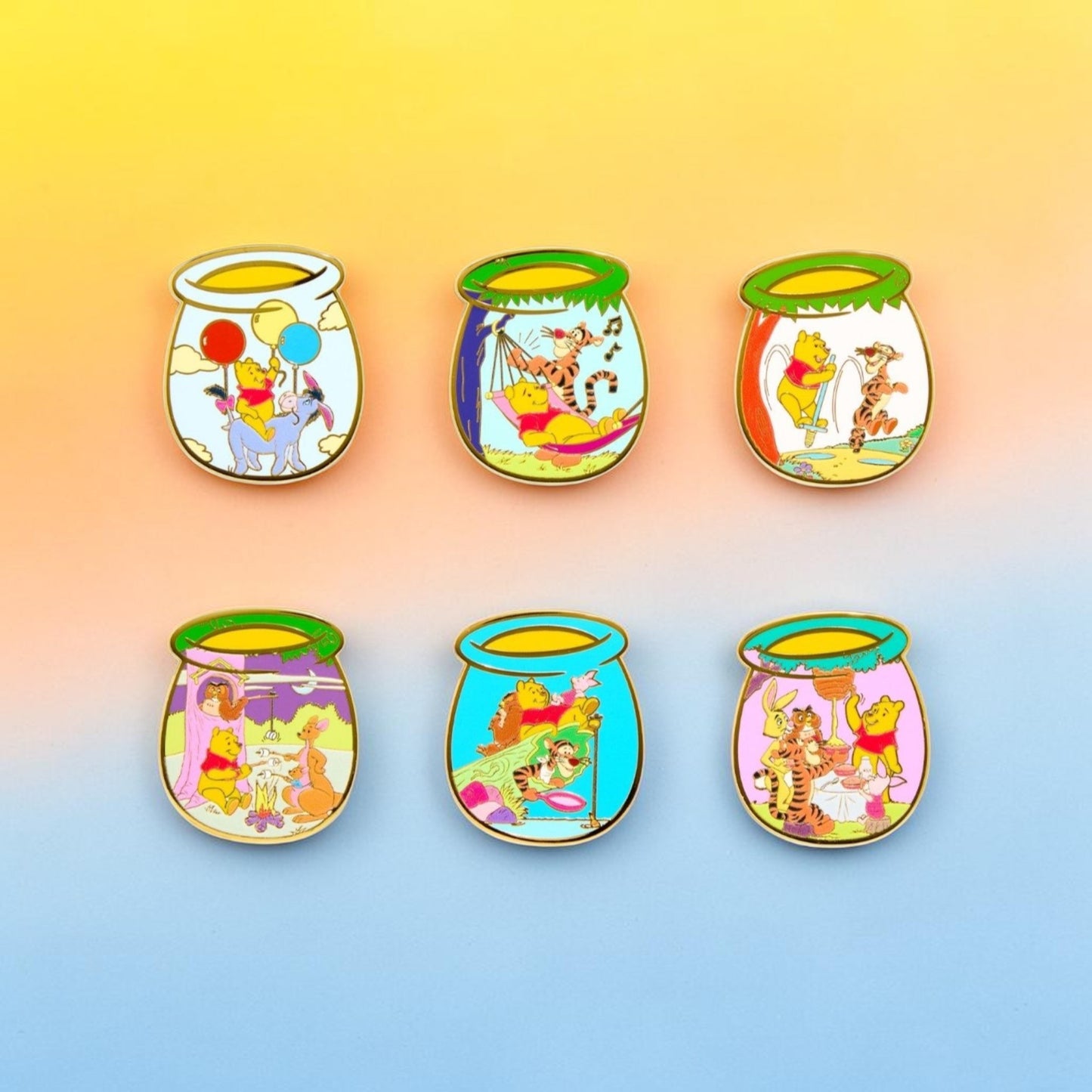 Disney Winnie the Pooh and Friends 100th Anniversary Honey Pot Mystery Pins