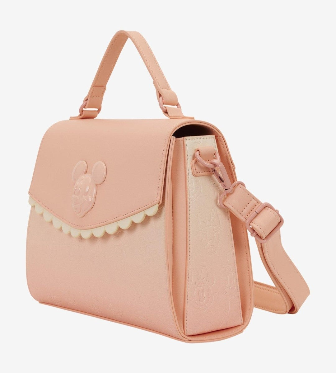 Loungefly Disney Mickey and Friends Pastel Pink Crossbody Bag