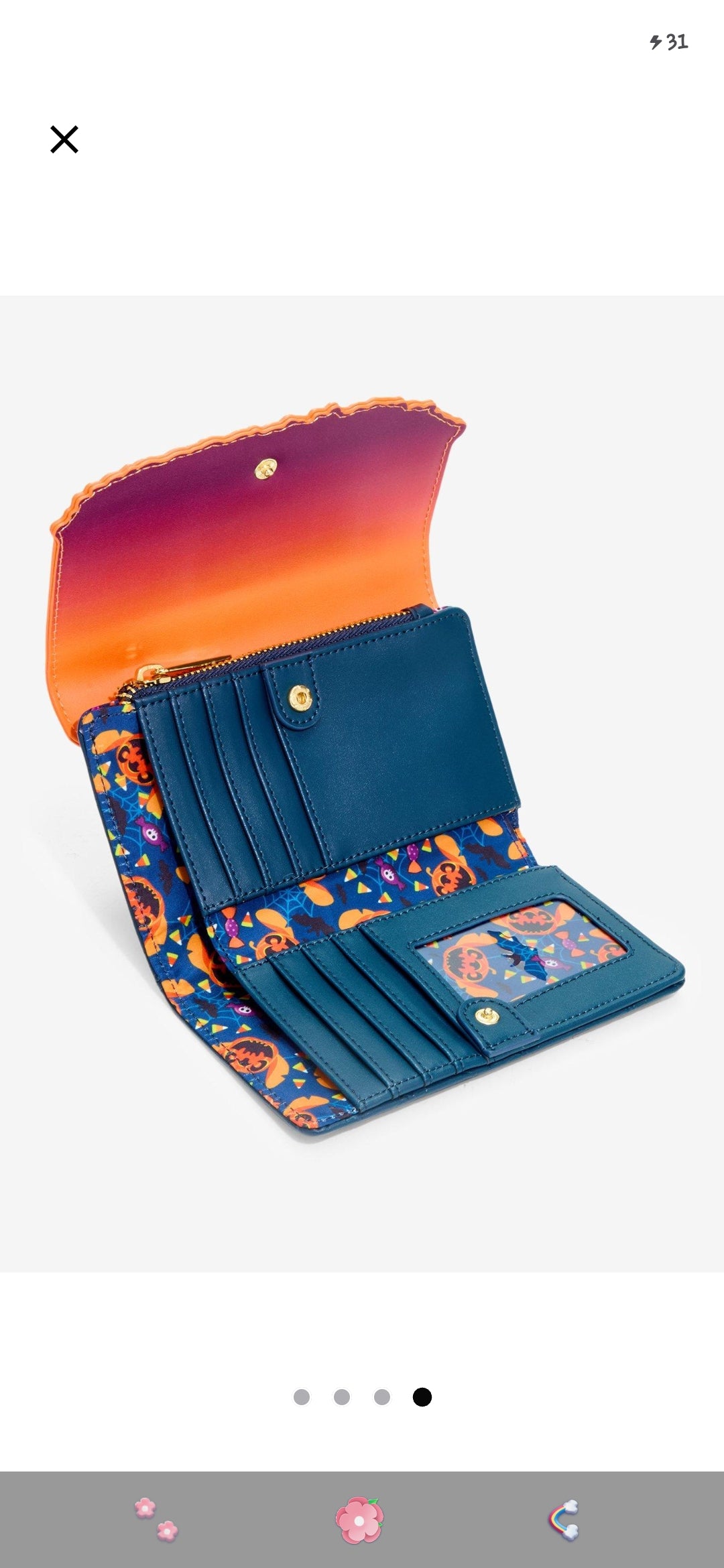 Loungefly Disney Lilo and Stitch, Stitch Snoozing on a Pile of Candy Wallet