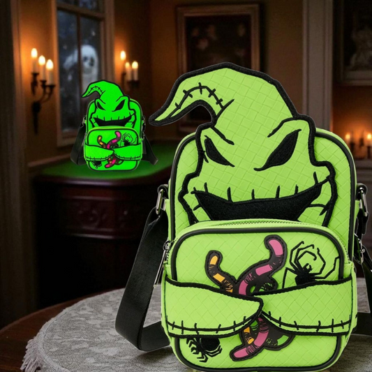 Loungefly Disney Nightmare Before Christmas Oggie Boogie Crossbuddies Bag