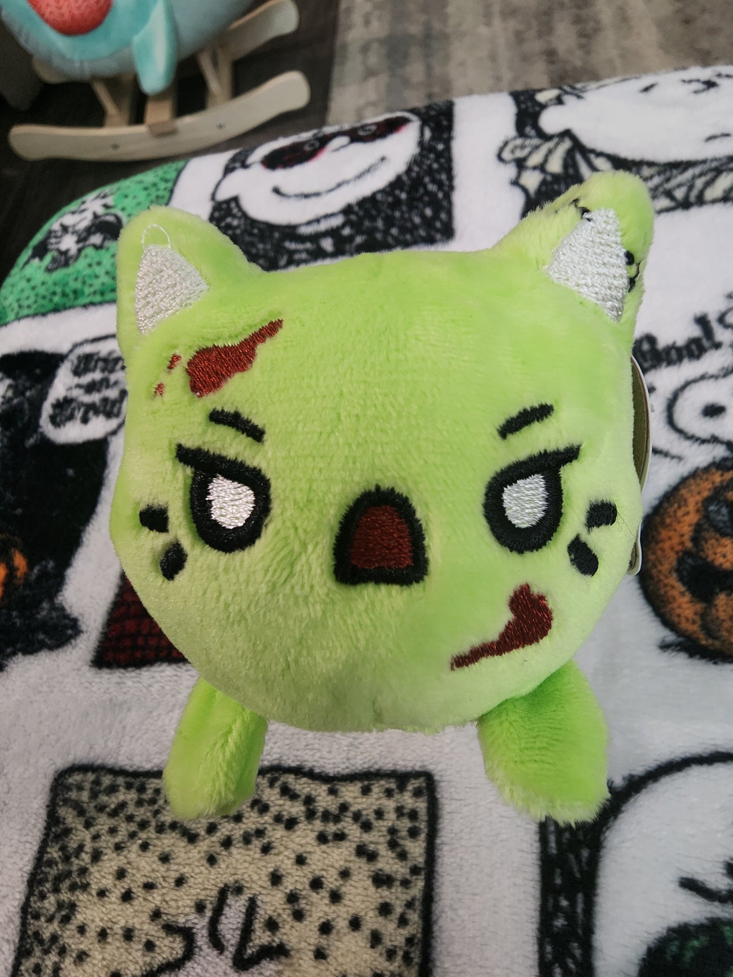 Meowchi Green Blood Zombie Bag Clip