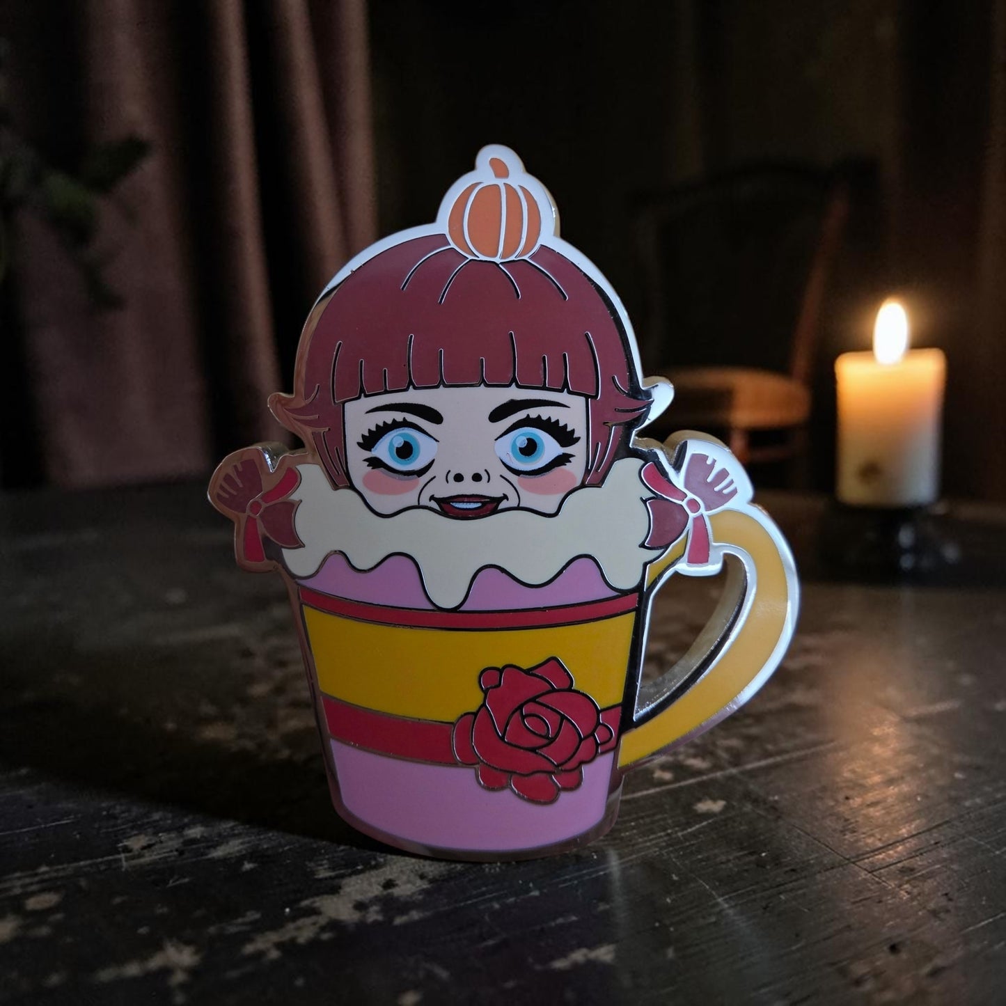 WB Horror Characters Latte Cups Halloween Mystery Pins