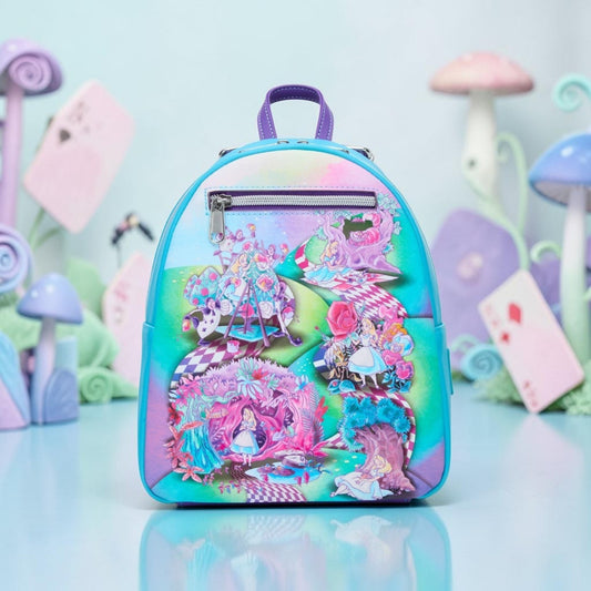 Loungefly Disney Alice in Wonderland Movie Scenes Backpack