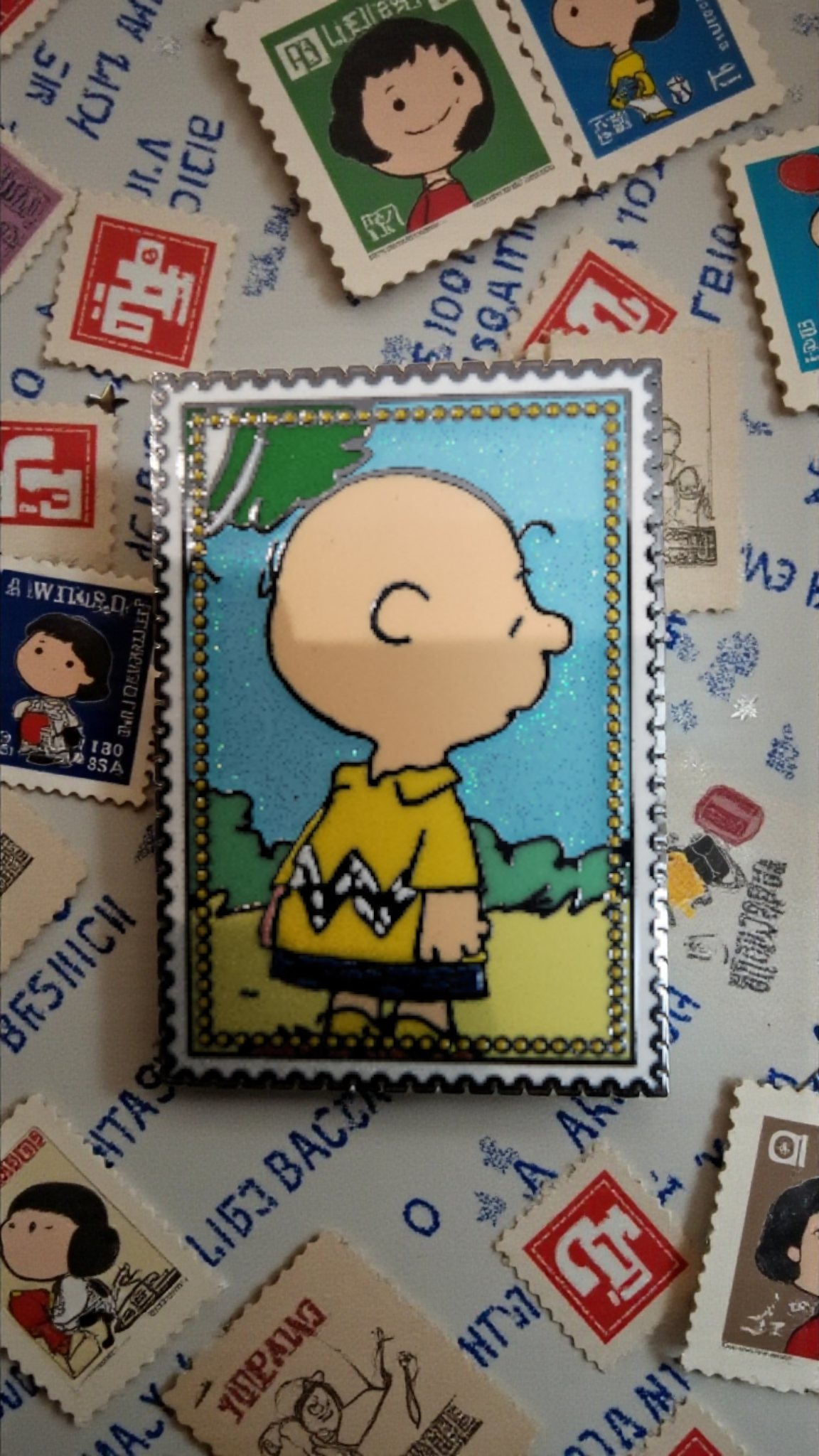 Loungefly Peanuts Characters Postage Stamps Mystery Pins