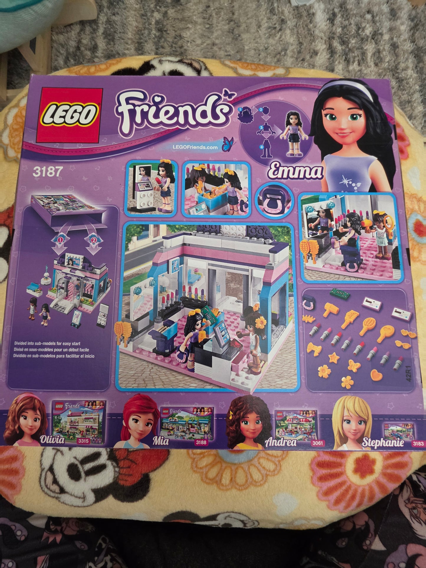 LEGO 3187 Friends Emma Butterfly Beauty Shop "Retired"