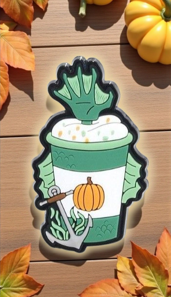 Loungefly Universal Monsters Characters Pumpkin Latte Mystery Pins