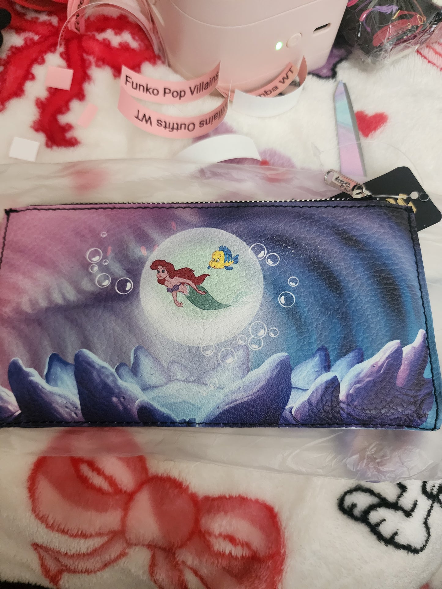 Disney Little Mermaid's Ursula/Ariel 2 Sided Wallet