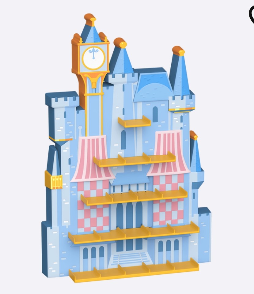 Funko Bitty Pop Disney Cinderella Castle Display Shelf and Figures Set
