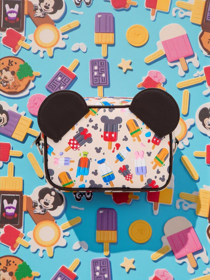 Loungefly Disney Mickey and Friends as Popsicles Crossbody Bag