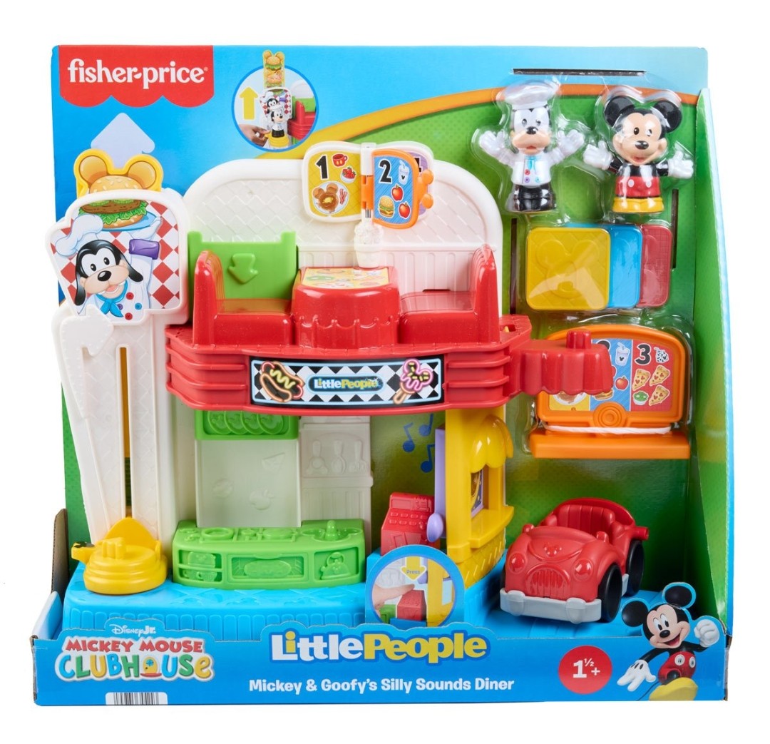 Fisher-Price Disney Jr. Mickey & Goofy's Silly Sounds Diner Playset