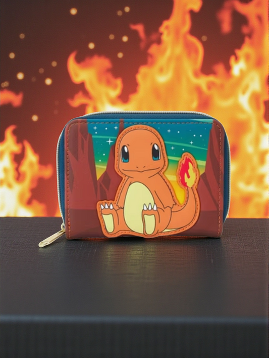 Loungefly Pokemon Charmander Cosplay Glow in the Dark Zip Around Exclusive Wallet