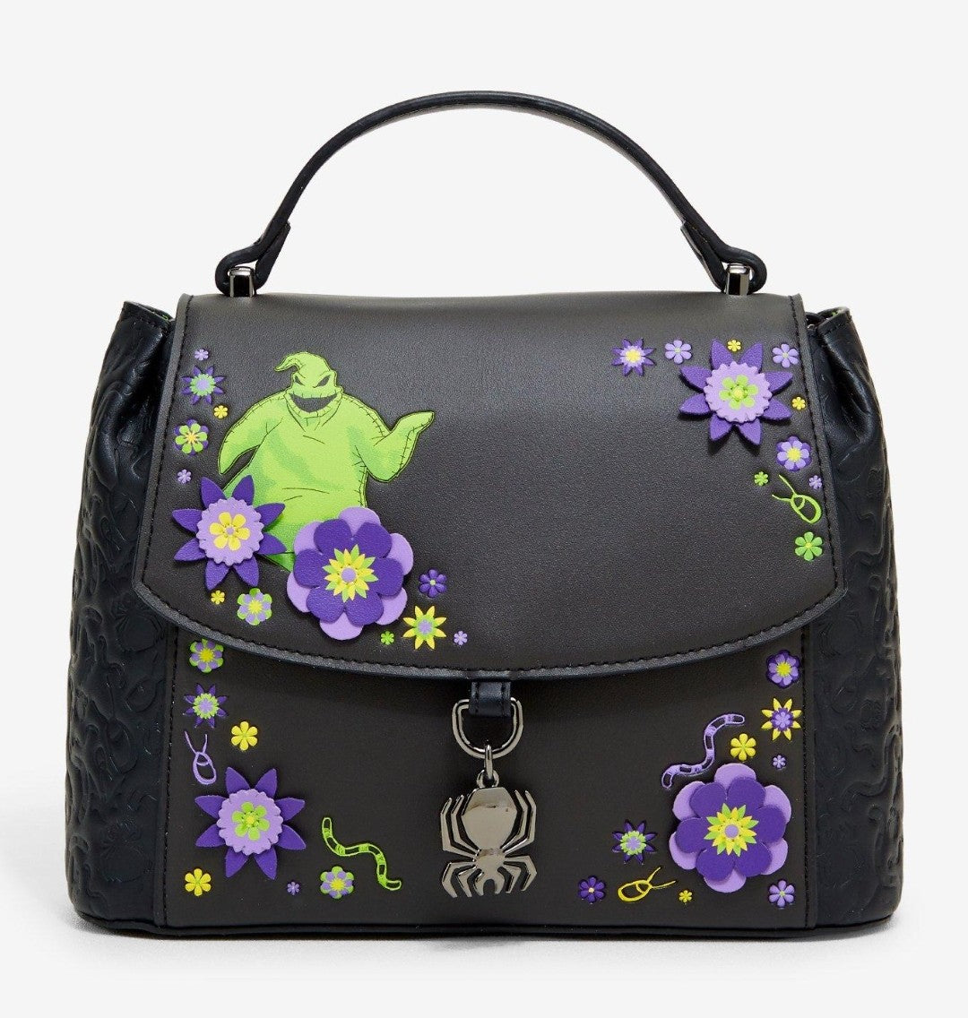 Loungefly Disney Nightmare Before Christmas Oggie Boggie Floral Crossbody Bag